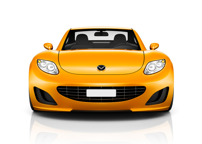 Luxury Used Orange Sports Car